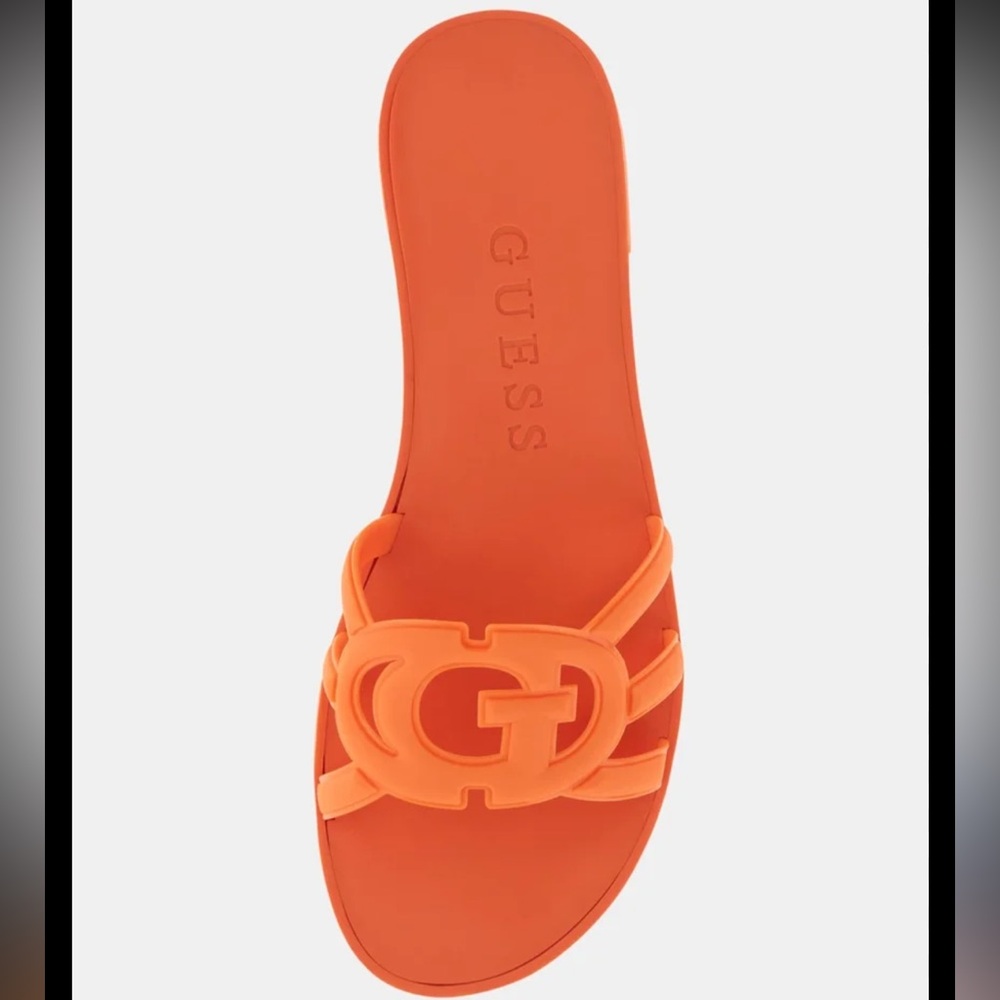 Guess Women's Bright Orange Sandals
